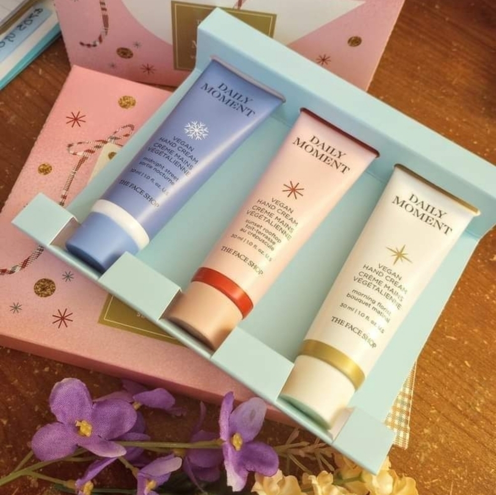 Avon's The Face Shop Vegan Hand Cream 3-pack